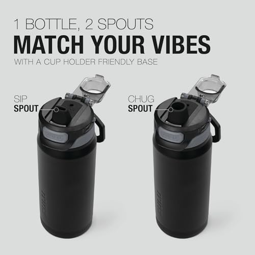 Image of ZULU Powerfill Pro 18oz Kids Stainless Steel Water Bottle with Quick Fill Lid, Triple Wall Vacuum Insulated, Leak Proof Locking Lid, Sip & Chug, Reusable, BPA Free, Dishwasher Safe, Tonal Black