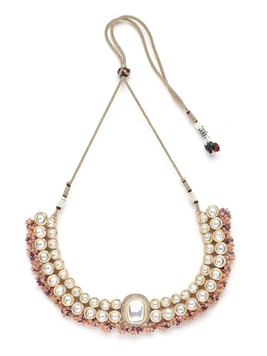Image of Karatcart Polki Kundan Jewellery Set for Women