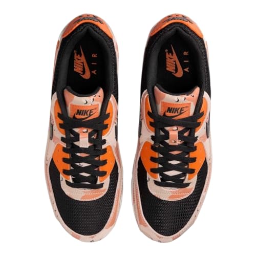 Nike Nike Air Max 90 Mens Shoe Bio Beige/Black/Safety Orange IF1721-201 Size 11