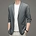 Lightweight Suit Jacket Men - Men's Blazer Business Casual Two Button Sports Coats Big and Tall Office Wear with Pockets Western Style Dress Coat Workwear Mens Fashion 01# Dark Gray Large