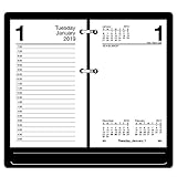 AT-A-GLANCE 2019 Daily Desk Calendar Refill, 3-1/2