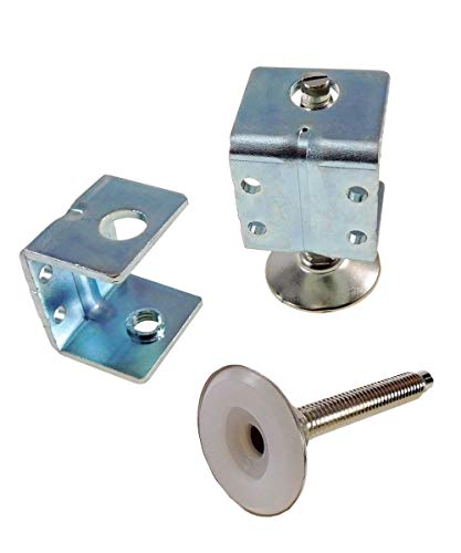 Furniture Levelers Adjustable Brackets & Nylon Leveling Feet Heavy Duty (3") 2 Pcs Cabinet Levelers Table Leveling Feet Cabinet Feet Shelf Leveling Feet Furniture Legs Super-Deals-Shop