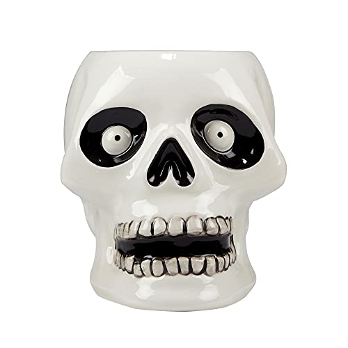 Certified International Scaredy Cat 8.5' 3-D Skeleton Treat Jar, Multicolor