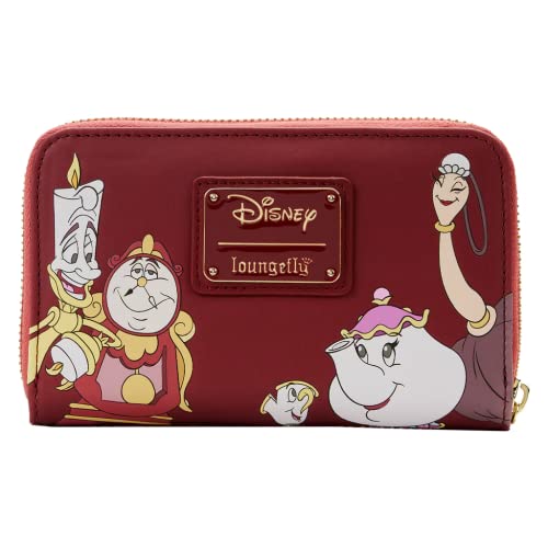 Loungefly Disney Beauty and the Beast Fireplace Scene Zip Around Wallet2