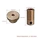CNBTR 40T Brass Gear Wheel & 5mm Hole Diameter Gear Shaft Kits 0.5 Modulus Set 1:40 Reduction Ratio Drive Gear Box