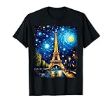 Paris Francia París Francia Van Gogh Vintage Camiseta