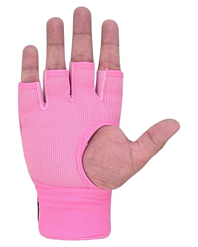 Image of Gel Boxing Hand Wraps Inner Gloves for Men & Women, Quick Slip-On Padded Knuckle Protection with Wrist Support for MMA, Muay Thai & Kickboxing, Heavy Bag & Martial Arts