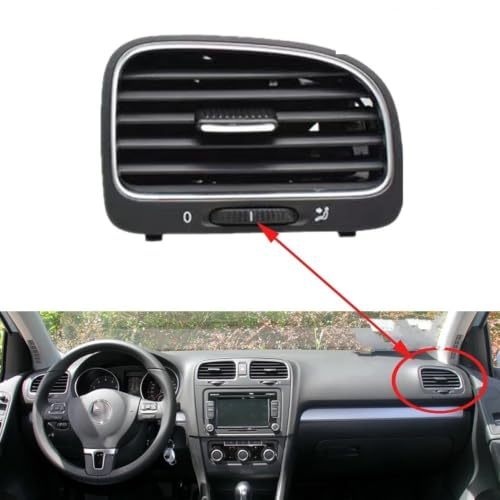 Rejilla de aire acondicionado trasera con flujo optimizado para Golf MK6 2