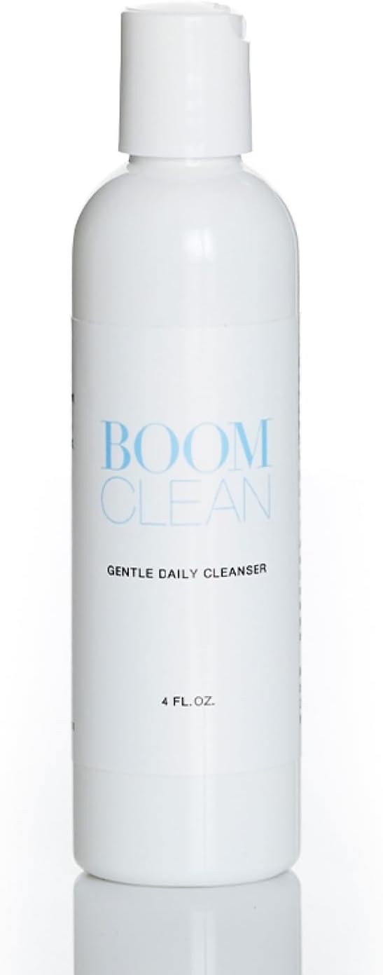 BOOM Clean by Cindy Joseph – Gentle Daily Facial Cleanser for Mature Skin – Hydrating Cream Cleanser with Organic Aloe & Chamomile – Ultra Gentle for Sensitive Skin (4 oz)