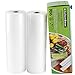Produktbild KitchenBoss Vakuumrollen mit Cutter-Box, 2 Rollen 28x1500cm Folienrollen BPA-Frei für alle Vakuumierer, stark & reißfest & wiederverwendbar Vakuumbeutel für Sous Vide