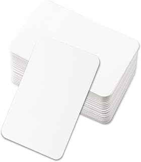 100 Pcs Blank Message Paper, Blank Kraft Cards, Doodle Hand Drawn Card Message Cardstock