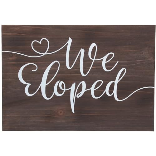 Fun Express We Eloped Sign Rustic Wedding Decor