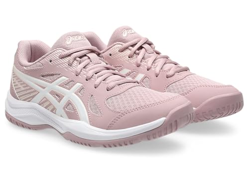 Asics 1072A107-703 Upcourt 6 Indoor Sport Shoes for Women, Size 40 EU, 703 Morganite/White