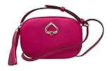 Kate Spade New York Leather Kourtney Camera Crossbody Shoulder Bag, Bright Magenta