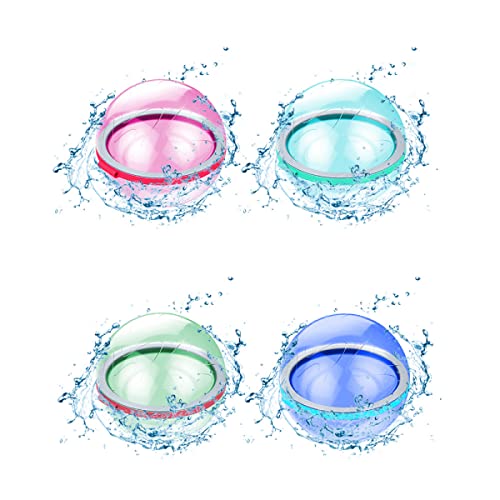 Dzhzuj Reusable Water Balloons Quick Fill Self Sealing-2022 New Water Bomb Splash Balls Splash Balls for Pool, Novel Waterfall Ball Toy for Outdoor Play Family Games Cover
