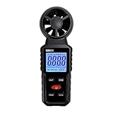 NVOQILIN Digitales Anemometer mit hoher Genauigkeit, Anzeige mit mehreren Einheiten für Windmessung mit breiten Bereichen von 0,3 bis 30