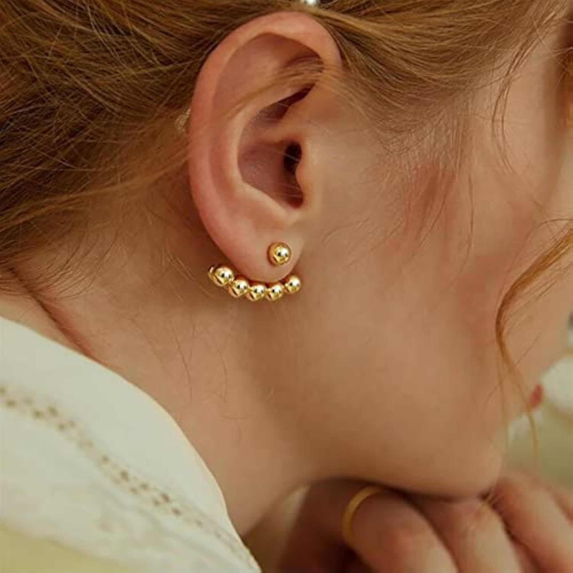 Adjustable Statement Stainless Steel Stud Earrings