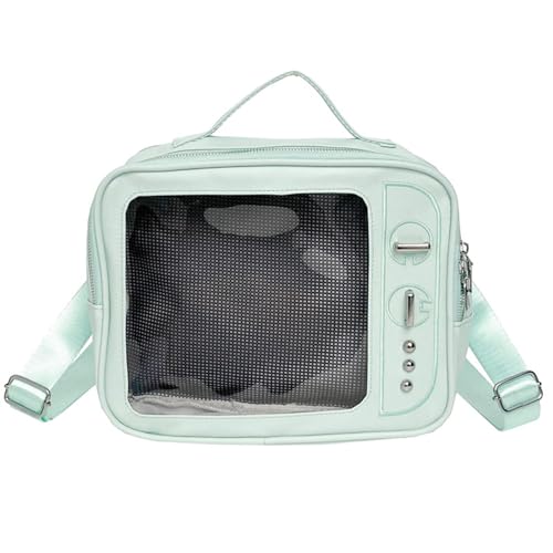 Sac itabag télévision rétro transparent pour pin's et badges