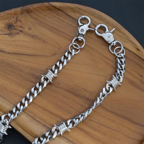 PINKPIN Biker Wallet Chain, Heavy Duty Pocket Chain with Round Clasp, Men Chains for Jeans, Pants Clothing Accessories - Thumbnail 4