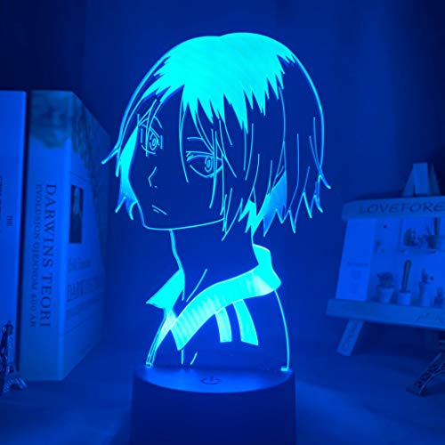 Haikyu !! Luz de noche LED Anime Kozume Kenma Lámpara para decoración de dormitorio Luz de noche...