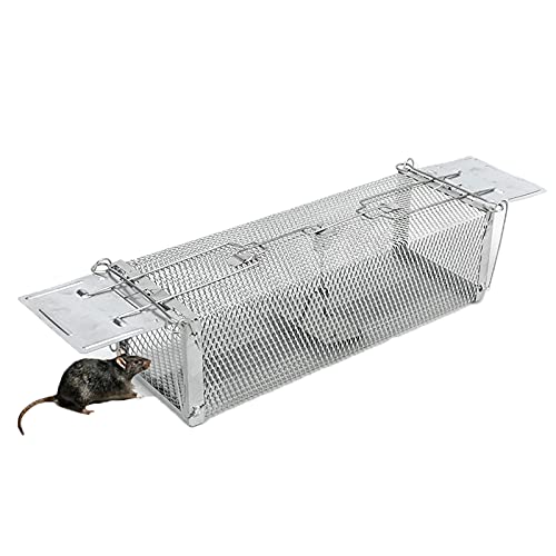 Pièges à Rats Piège de Capture Deux Entrées Cage Piege pour Souris Rongeurs, Piège A Rat Et Souris sans Cruauté Double Entrée, Piège à Souris, Humain Pièges à Rat Cage, Piège de Capture