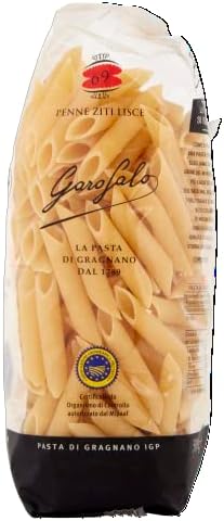 Garofalo, Penne Ziti Lisce Pasta 500 g (Pack of 1) White
