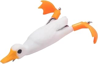 9.5cm 11g 1Pcs PrOpeIler Flipper Duck Fishing Lure Ducking Fishing Lure Artificial Duckling 3D Eyes Day Baits Bass