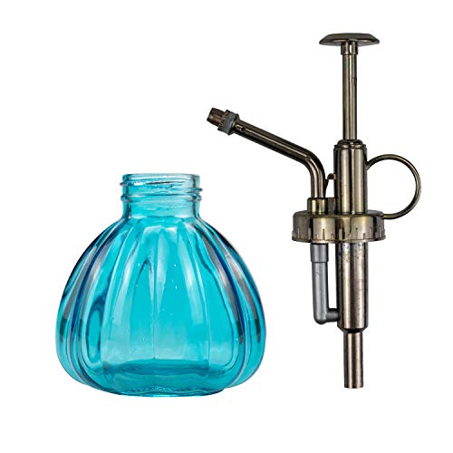 Fasmov 4 Pcs Plant Mister Vintage Style Decorative Water Spray Bottle With Top Pump, Small Sprayer Mister Succulent Watering Bottle For Indoor Outdoor Succulent House Plant(2 Blue, 2 Green) #TOP1