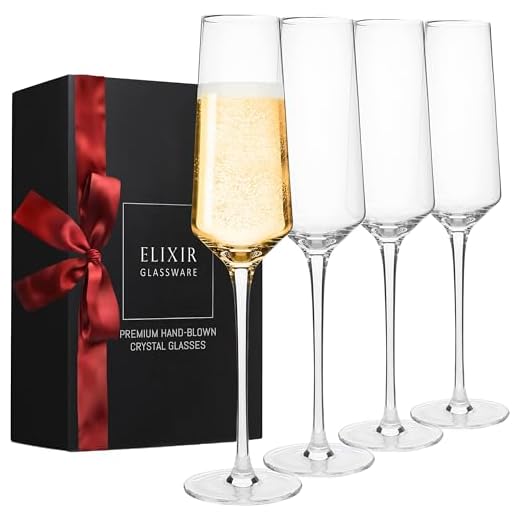 Bicchieri Champagne Cristallo Soffiato - Set 4