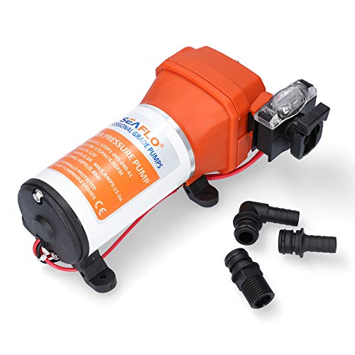 LIGHTEU Seaflo SFDP1-045-040-41 12 Volt, 17 LPM, 2,8 Bar 4-Kammer Membranpumpe