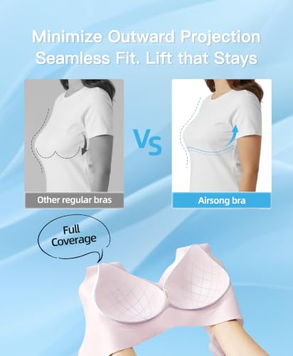 Image of Minimizer Bras for Women Full Coverage Wireless Plus Size Seamless Bralette Removable Pads Comfort 32A-42DD