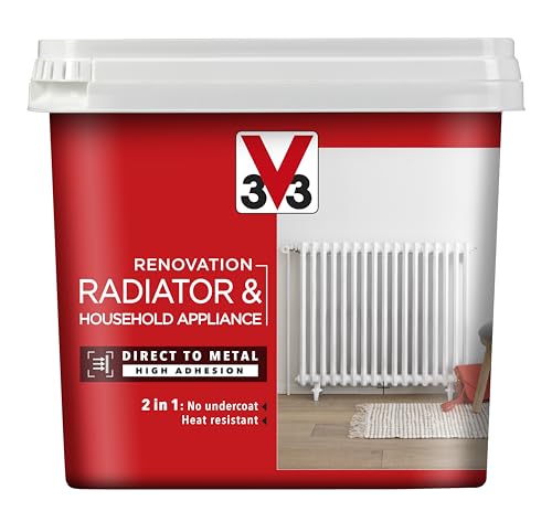 V33 Renovation Radiator & Household Appliance Paint Soft Grey 750ml