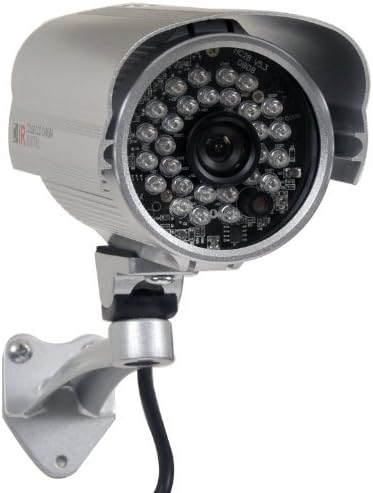 Miniatura 2 de VideoSecu Cámara de seguridad de bala integrada de 13 "Effio CCD 700TVL resistente a la intemperie día noche 0.142 in lente de ángulo de visión