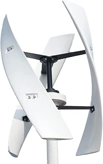 Windturbinen-Set mit vertikaler Achse, mit Controller und Wechselrichter, 24 V | Doppellager-Design, Nylonfaserblätter, 2 m/s Windfang und -40 °C bis 80 °C Betriebsbereich.