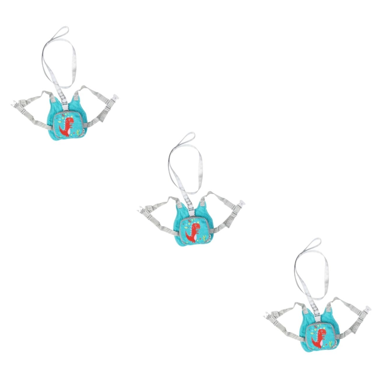 3pièces Laisse De Sécurité Pour Garçon Fille Avec Ajustable Lien Anti-perte Pour Garçons Et Filles Design Réfléchissant Vert Dinosaure Pour Sorties