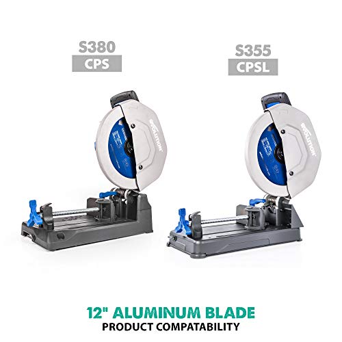 Evolution Power Tools 12BLADEAL Aluminum Cutting Saw Blade, 12-Inch x 80-Tooth, Green - Thumbnail 3