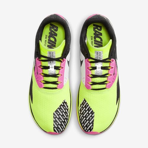 Nike Tênis de corrida Rival Waffle 6 Road and Cross-Country (DX7998-700, Volt/Branco-Preto-Hyper Pin