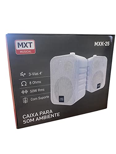 Kit Par Caixa De Som Ambiente Mxk-25