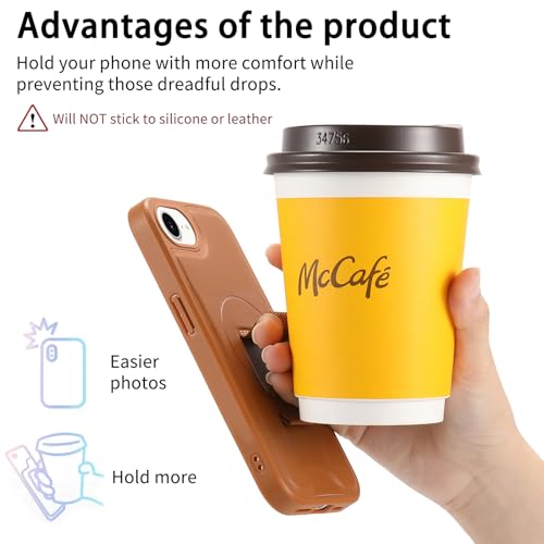 Coque Apple iPhone 16e étui portefeuille de protection antichute RFID brun