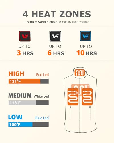 Image of Venustas Kids Heated Fleece Vest with Battery Pack Included, Warmer Youth Electric Heating Vest for Girls