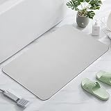 Ollaneg Bath Mat-Bathroom Rug Mat Super Absorbent Quick Dry Rubber Backed Dirt Resistant Bath Rugs M