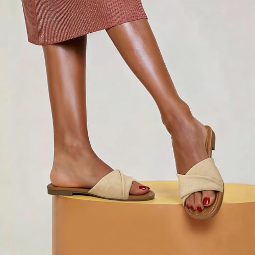Image of ATHMILE Sandals for Women 2026 Dressy Summer Flat