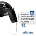 Sellstrom DP4 Face Shield - Lightweight Mask with High Impact Crown & Ratchet Headgear for Work, Grinding, Plasma/Flame Cutting - ANSI Z87.1 - Clear Anti Fog Polycarbonate Window - UV/IR Flip Up Visor