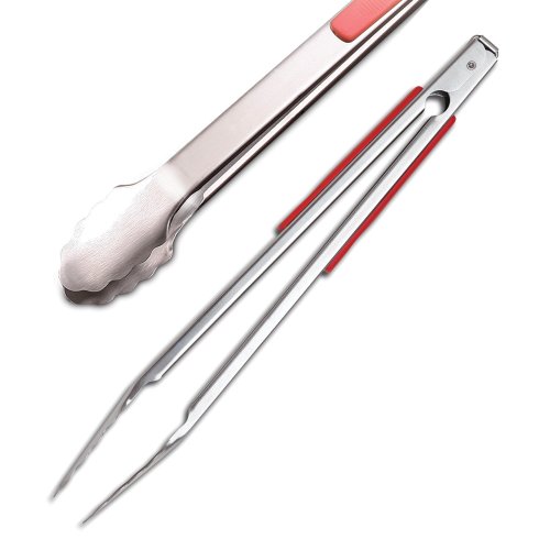 Jim Beam Jb0156 Soft Grip Handle Grilling Tools Set (5-Piece), Silver #TOP7