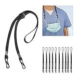 [10PCS] Adjustable Length Face Mask Lanyard, Mask Neck Strap Holder, Masks Elastic Chain Buckle, Mas