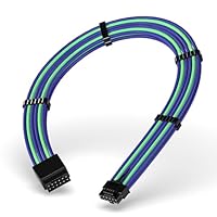 EZDIY-FAB 16 AWG Nylon PSU Cable Extension Kit, Weiß (Weiße Anschlüsse - View #2