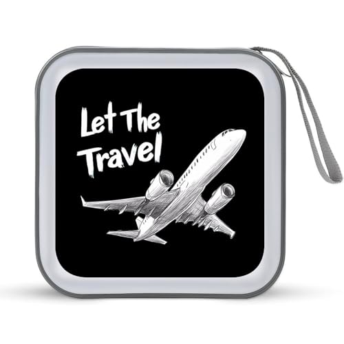 Airplane Travel CD Case Portable DVD Holder Storage Organizer for Home Travel