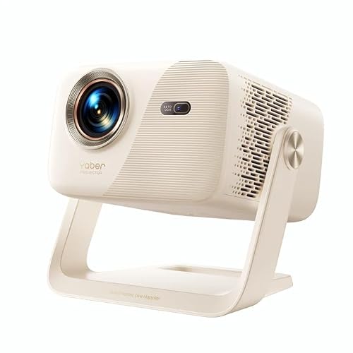 Image of 【Built-in Google TV】Yaber PROJECTOR Smart Projector, Native 1080P Portable Short-Throw Projector with Apps, Auto Focus & Keystone, WiFi Bluetooth Projectors for Bedroom, Home, Outdoor