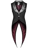 Punk Rave - Chaleco gótico steampunk para hombre