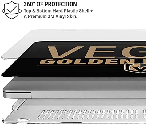 Skinit Case + Skin Compatible with MacBook Pro 13in M1 (2021) - Officially Licensed NHL Vegas Golden Knights Lineup Design